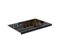 Gcljlmy Planche à découper en acrylique - Housse de protection antidérapante pour plan de travail - Pour la maison, le restaurant - Noir