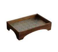 Gcljlmy Plateau de service en relief - Solution de rangement pour le bureau - Organiseur de bureau de style maison de campagne (30 cm x 20 cm)