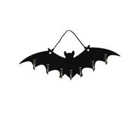 Gcljlmy Porte-clés chauve-souris, organiseur noir, crochet mural décoratif, gothique, porte-manteau pour parapluie, clés