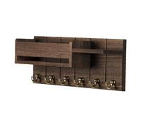 Gcljlmy Porte-clés, étagère à clés, étagère murale rustique, multifonctionnelle, porte-courrier pour couloir, cuisine, décoration de la maison