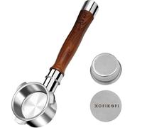 Gcljlmy Porte-filtre sans fond de 58 mm, 2 oreilles, filtre Porta Bottomless pour tête de brassage E61, Flair 58, ECM, Rocket, Sanremo, Synesso, Slayer, machine à expresso VBM avec panier filtrant en
