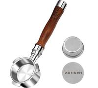 Gcljlmy Porte-filtre sans fond de 58 mm, 2 oreilles, filtre Porta Bottomless pour tête de brassage E61, Flair 58, ECM, Rocket, Sanremo, Synesso, Slayer, machine à expresso VBM avec panier filtrant en