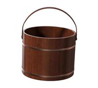 Gcljlmy Receveur à pieds en bois - Bain de pieds épais, multifonction, portable et compact - Pour la pédicure de sauna SPA en plein air (sans couvercle)