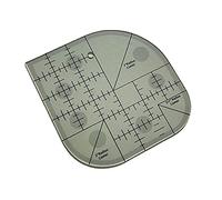 Gcljlmy Règle d'angle incurvée en acrylique - Modèle de matelassage - Règle de patchwork - Cadre à coudre pour machine à coudre domestique - Outils de couture