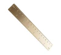 Gcljlmy Règle en laiton de qualité supérieure pour des mesures précises - Idéale pour les employés de bureau et les amateurs de livres de croquis (règle de 18 cm)