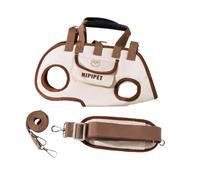Gcljlmy Sac à bandoulière pour chiot Sac à bandoulière portable confortable Sac à main polyvalent pour le camping en plein air (marron S)