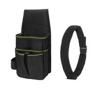 Gcljlmy Sac banane à outils - Sac de rangement pour outils - Noir - Multifonction - Sac banane portable pour menuisier, travail du bois, fleuriste