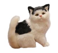 Gcljlmy Statue de chat, collectif d'artisanat décoratif, ornement de table de bureau, sculpture de chat pour enfants bureau décoration à la maison (style B)