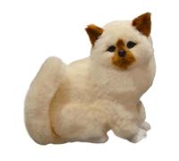 Gcljlmy Statue de chat, collectif d'artisanat décoratif, ornement de table de bureau, sculpture de chat pour enfants bureau décoration à la maison (style E)