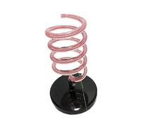 Gcljlmy Support de sèche-cheveux en spirale pour salon de coiffure, cadeaux polyvalents et bien rangés, salle de bain, accessoires de rangement pour chambre à coucher (rose)