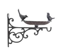 Gcljlmy Support mural pour plantes de bain d'oiseaux avec support de plantes suspendu pour oiseaux - Bassin beaux oiseaux - Cintre mural pour l'extérieur