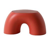 Gcljlmy Tabouret pour enfant, repose-pieds incurvé en plastique antidérapant, chaises multicolores arc-en-ciel pour salle de bain d'enfant, chambre à coucher, jouets (rouge)