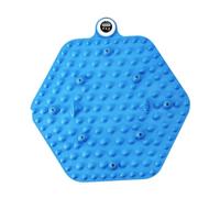 Gcljlmy Tapis de massage des pieds, tapis d'acupression pliable, tapis de salle de bain, tapis de point d'acupuncture, tapis de jeu de massage pour pelouse, salle de sport, salon, minuterie hexagonale