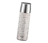 Gcljlmy Tasse à thé isotherme en titane - Portable - Avec couvercle - 480 ml - Bouteille d'eau de sport pour le bureau à domicile - Argenté