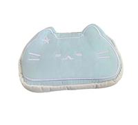 Gcljlmy Trousse à crayons en forme de chat mignon, organisateur de papeterie, grande capacité, cadeau de voyage, souple, bleu clair, Capybara