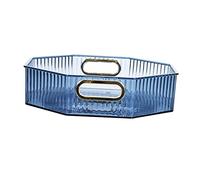 Gcljlmy Vanity Cosmetics Plateau rotatif à 360 degrés pour salle de bain Organiseur de garde-manger Multifonction Aliments Fruits Plateau de service pour (Bleu)