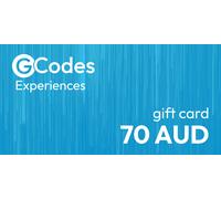 GCodes Global Experiences Gift Card 70 AUD
