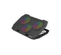 (GCP511) INGRID Support ventilé pour PC Portable Ordinateur jusqu'à 17" - Retroéclairage RGB - 3 ventilateurs