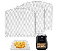 GCQ Lot de 3 supports de déshydratation pour friteuse à air comprimé Chefman 6,3 l 4 en 1, 24,9 x 24,9 x 1,5 cm, pièces de rechange en acier