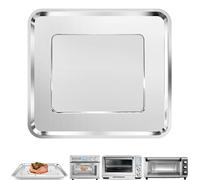 GCQ Plaque de cuisson pour friteuse à air comprimé Cuisinart TOA-95 Breville BOV900BSS et four grille-pain 8 tranches Black & Decker en acier inoxydable, 36,8 x 29,5 cm, passe au lave-vaisselle