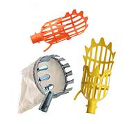 Gcroet 4Pcs Panier de Tête de Cueilleur de Fruits Ou Outils de Cueillette de Fruits Capteur de Fruits pour La Récolte Cueillette Outils de Cueillette de Fruits Télescopiques à Changement Multiple