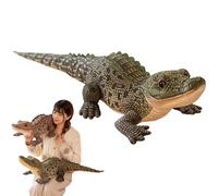 Gcroet Animal en Peluche Alligator, Grand Jouet en Peluche Crocodile de 100 cm pour Enfants, réaliste Super Douce et câline pour garçons et Filles, Vert...