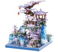 Gcroet Blocs de Construction Ensemble pour Les Adultes Architecture Chinoise Blocs de Construction DIY DIY COMMENTOBLIBLE Exquisite ADMILES VIVIVES ÉNORMES BUILIT Block
