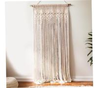 Gcroet Boho Rideaux tressés en Coton Macrame Rideaux 39.4x78.7 Pouce de Corde Suspendue décorative Boho Room Divider Rideau pour la Porte de la fenêtre, Pas Tige...