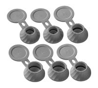 Gcroet Bouchon de vidange de Bouteille 6 pièces, 3 Tailles, Kit vidange Bouteille inversé Anti-Fuite, Facile à Installer et à Utiliser, Bouchons pour shampoing, Lotion pour Le Corps, Ketchup et sa.