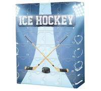 Gcroet Calendrier de l'Avent de Noël 2025 24pcs Ice Hockey Calendar Hockey Accessoires Set pour Les Adolescents Girls Boys.
