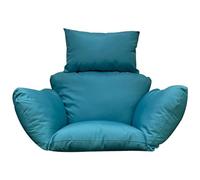 Gcroet Coussin de Chaise en Forme d'œuf de Remplacement, imperméable, Doux et épais, Coussin Chaise Suspendu avec Appui-tête, Amovible et Lavable, pour Jardin extérieur, Gris Clair..
