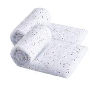 Gcroet Couverture de Neige de Noël 2pcs 30x40 Pouces Artificiel Soft Snow Cover Noël Rouleau Tapis Coton Blanc