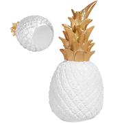Gcroet Décorations de fête d'ananas, trophée d'ananas en résine pour fêtes à thème Tropical et décoration de la Maison, Blanc..