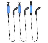 Gcroet Ensemble de pêche à la Carpe indicateur LED Lumineux de pêche avec Fonction d'alarme Bleu 3 pièces..