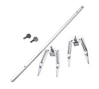 Gcroet Fourchettes à Viande de rôtisserie en Acier Inoxydable de 34 cm Grille de Barbecue Rotisserie Tige de Broche Barbecue Rotatif Friteuse à air Fourchette Grill Tige de Broche Poulet