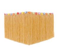 Gcroet Jupe de Table hawaïenne avec Fleur Or hawaïen de fête fête décor la Plage Accessoire pour décoration 2pcs 276 * 30 * 2cm