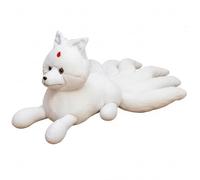 Gcroet Kitsune - Peluche de Renard Blanc, 1 pièce, Peluche de Renard Arctique Moelleux 20 Pouces avec Longues Fourrures Douces, Jouet en qualité supérieure pour la Collection.