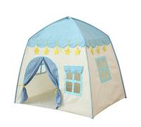 Gcroet Les Enfants du château de Princesse Jouent à Une Tente Grande fée Playhouse 51.18x39.37x51.18 Pouces Tente de tipi pour Enfants Cadeau d'anniversaire pour Les Filles Bleues.