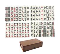 Gcroet Mahjong Set Chinois Mah Jong Jeu 149PCS / Set Voyage Mini Mahjong pour Enfants Familles Adultes...