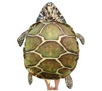Gcroet Oreiller de Tortue Portable - Costume de Tortue mer géante pour Enfants et Adultes, coquilles en Peluche Douce avec Espace Creux pour la détente et la Performance.