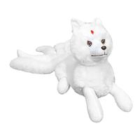 Gcroet Peluche Renard Arctique Blanc de 20 Pouces avec Peluche Kitsune à Poils Longs Super Doux pour Enfants et Adultes...