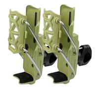 Gcroet Porte-gobelet de vélo Auto-Ajustable, Paquet de 2 Porte-Bouteille d'eau Rotatif Vert sans perçage pour vélos Accessoires.