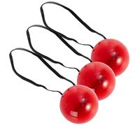 Gcroet Rudolph Nose Light Up 3Pcs Nez de Clown Rouge, Rouge Clignotant, Clown de Noël avec Bande Élastique, Accessoires Costume Renne Lumineux, Cadeau Fête..