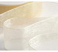 gcs 20 mm Ruban d'organza. ruban de haute qualité. Le Scrapbooking, emballage cadeau, Home Deco. 46 metres/45,7 m choisir à partir de couleurs, crème, 20 mm