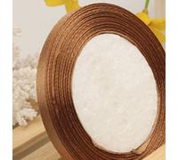 GCS Ruban en satin, 25 mètres de longueur, 15 mm de large - Pouvant servir pour les cadeaux, la décoration de mariage et les projets créatifs Nombreuses couleurs disponibles., café, 15 mm