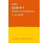 GCSE 91 Maths Foundation In A Week by Fiona Mapp Paperback Book Inconnu (Auteur)