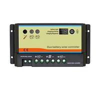 GCSOAR 20A Solar Charge Controller 12V/24 V Auto working dual battery Regulator for motorhome, caravan, boat or two batteries System