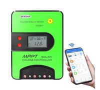 GCSOAR Contrôleur de charge solaire MPPT automatique 30A 12V/24V Adaptateur WiFi intégré Paramètres de contrôle à distance Écran LCD réglable Régulateur de panneau solaire pour gel scellé type