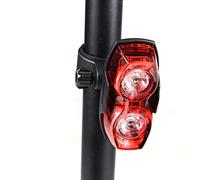 GCSQF lumiere velo Feux Arrière De Vélo, Rétro-éclairage De Vélo 2 LED D'avertissement Rouge Alimenté Par Pile AAA Lampe De Vélo Pour VTT Vélo Électrique ( Color : Vertical Tail Light , Size : 2pcs )