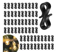 Gcstnn Crochets pour Lumières d'Extérieur, 120 Pcs Mini Clips de Gouttière en Plastique pour Accrocher les Lumières d'Extérieur, Décorations d'Arbre de Noël